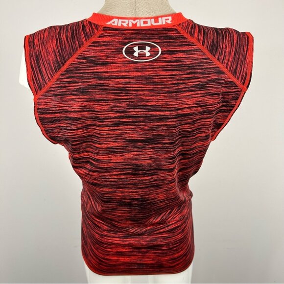 ❤️ Under Armour COMPRESSION Women's Red Sleeveless Top L - Picture 4 of 10